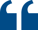 Blue quotation mark on black background.